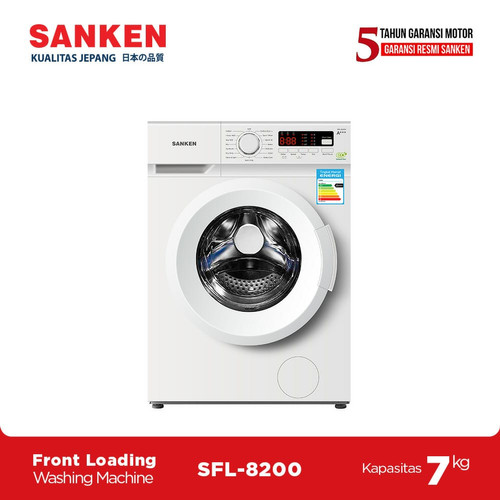 Sanken Mesin Cuci Front Loading 7Kg SFL-8200 Full Automatic