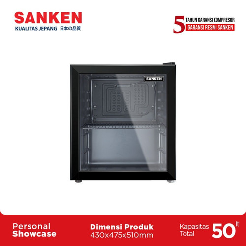 Sanken Showcase SRS-50R6 Minibar Mini Bar Kulkas Hotel Portable