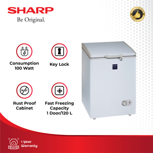 Sharp Chest Freezer FRV-127 White 120L