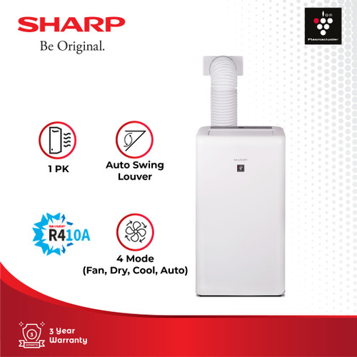 SHARP AC Portable Air Conditioner 1 PK CVP10ZCY White