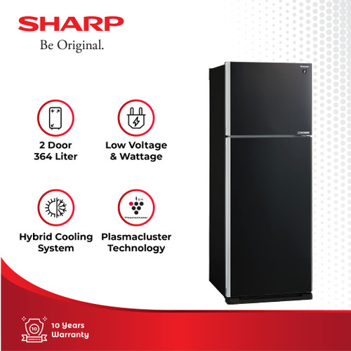 Sharp Kulkas J-Tech Inverter SJ-IG471PG-BK Grand Vetro Series