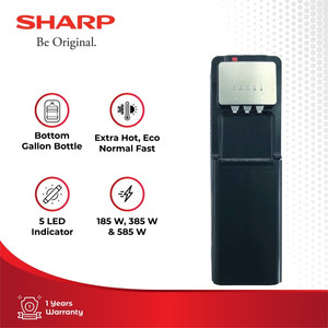 Sharp Water Dispenser Bottom Galon SWD-82EHL-PB Black 4 Liter