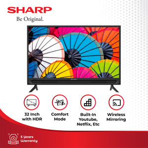 SHARP LED TV HD Resolution with HDR 32 Inchi 2T-C32DF1I