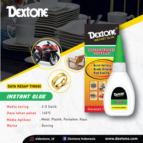 Lem Tetes Dewa Instan Glue Dextone - 15 gr