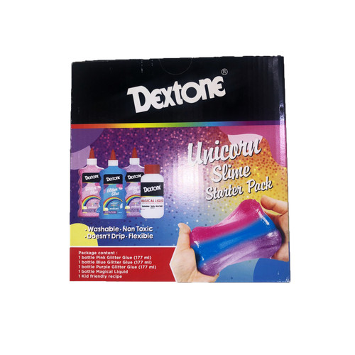 Slime Glitter Kit Dextone (Unicorn/Rainbow)