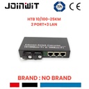 Media Converter 2 Port FO 3 Port LAN Switch Fiber Optic 2FO 3LAN SC 100