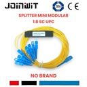 pasif splitter 1:8 UPC PASSIVE 1*8 upc biruu MINI MODULAR FIBER OPTIC