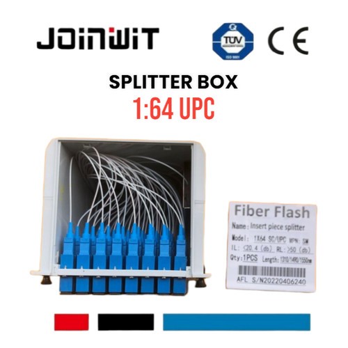 PLC SPLITTER 1:64 BOX SC UPC pasif 1x64sc upc kotak fiber optic fo