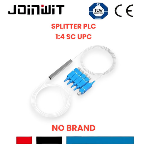 1x4 PLC Splitter Micro 1:4 SC UPC Mini Tube FO Fiber Optic pasif 1 4