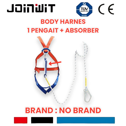 ALAT PENGAMAN/safety harnes body/harness/herness SINGLE HOOK- panjang