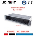 Rackmount 2U 14 Slot 2pcs Psu 5v 12a fiber RACKMEDIA converter