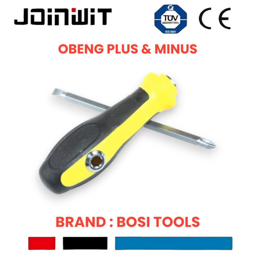 Obeng Bolak Balik Plus Min /screw driver Bosi Tools BS466906 Tool kit