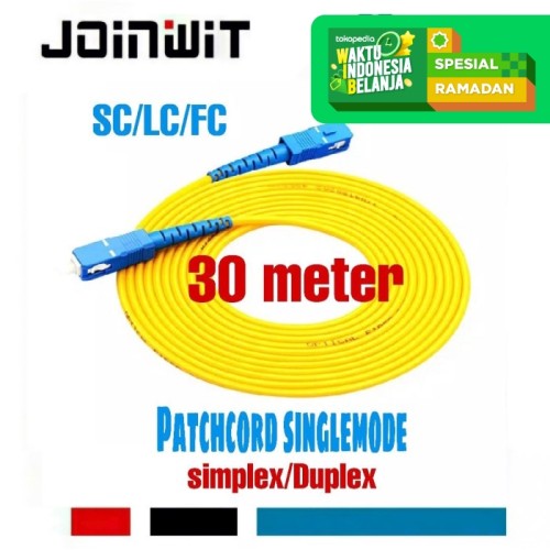 Patchcord SC/LC/FC Simplex/Duplex Single Mode fiber optic (30 METER)