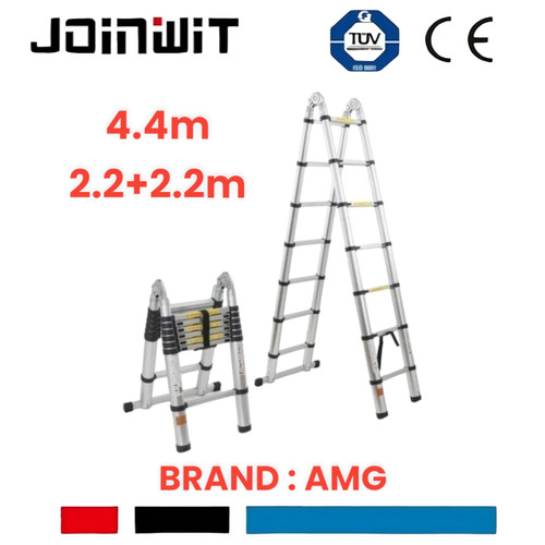 Tangga Double Teleskopik 2.2+2.2 4.4 M Telescopic 4.4m