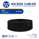 Wilson Cables - NYY 3x4 mm² 25 Meter - Kabel Tembaga Kawat