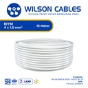 Wilson Cables - NYM 4x1.5 mm² 15 Meter - Kabel Tembaga Kawat