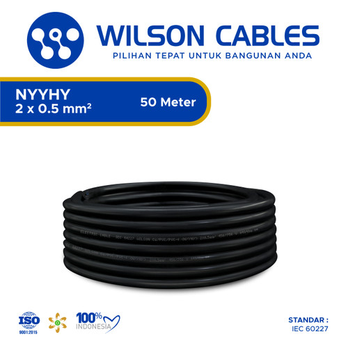 NYYHY 2x0.5 mm2 - Kabel Tembaga Serabut Wilson Cables