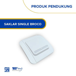 Broco Saklar Galleo G162-55S Saklar 1 Arah Saklar Tunggal Switch