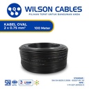 Kabel Oval 2x0.5 mm2 100 Meter - Kabel Tembaga Serabut Wilson Cables