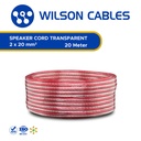 Wilson Cables - Kabel Audio 2x20 (2x0.5) 20 Meter - Transparan