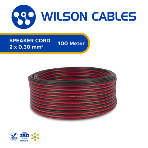 Kabel Audio 2x0.30 mm2 (2x12/0.18) 100 Meter - Wilson Cables