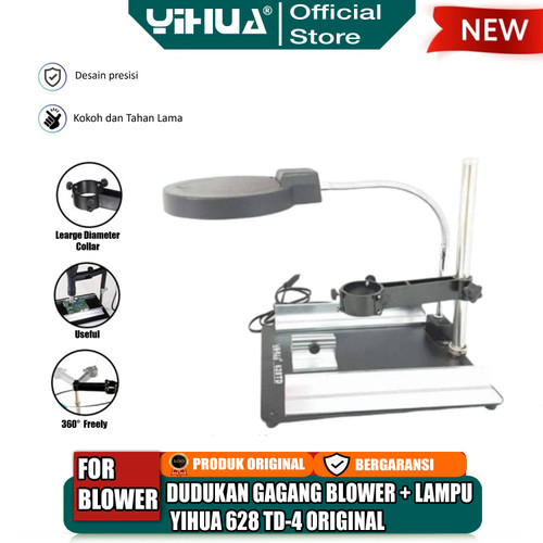 Yihua Dudukan Gagang Blower + Lampu Yihua 628 TD-4 Hot Air Gun Lamp OR