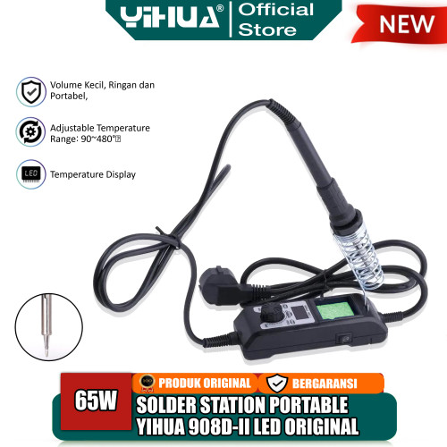 Yihua 908D-II Solder Station LED Portable Digital 65W Soldering Iron