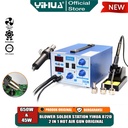 Yihua 872D Blower Solder Uap Hot Air Gun 2 IN 1 Soldering Station ORI