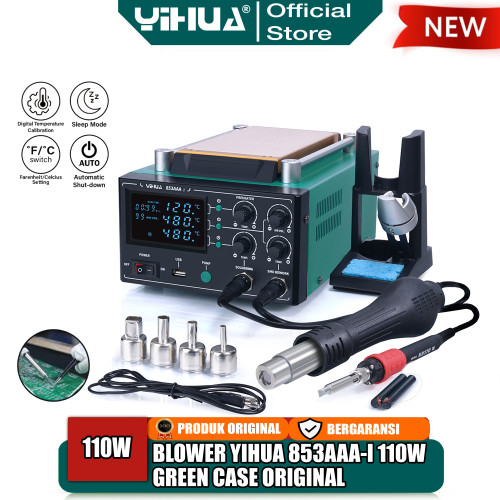 Yihua 853AAA-I Mesin Pemisah Touchscreen LCD 3 IN 1 Blower Solder Uap