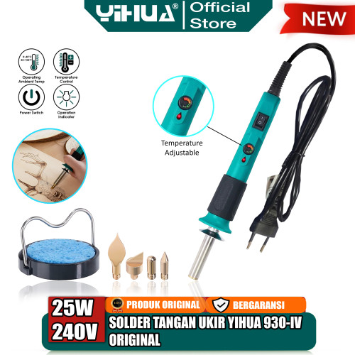 Yihua 930-IV Solder Tangan Listrik Ukur Kayu Soldering Alat Ukir ORI