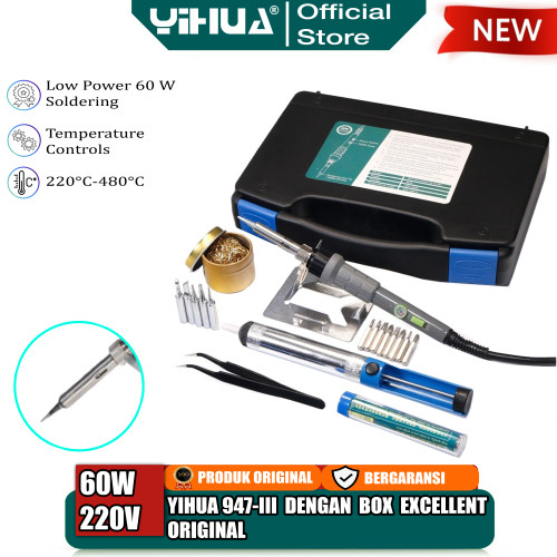 Yihua 947-III Solder Tangan Listrik Tool Kit Set Reparasi Elektronik