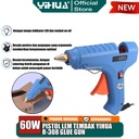 Yihua R-308 Pistol Lem Tembak Hot Melt Glue Gun 60W Stick Cair Refill