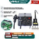 Yihua 852 Blower Solder Uap Analog 2 IN1 Soldering Station Hot Air ORI