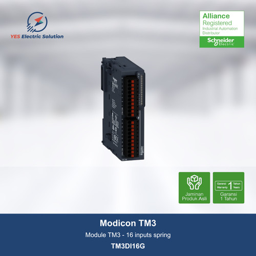 Schneider Electric Modicon TM3 module - 16 inputs spring - TM3DI16G