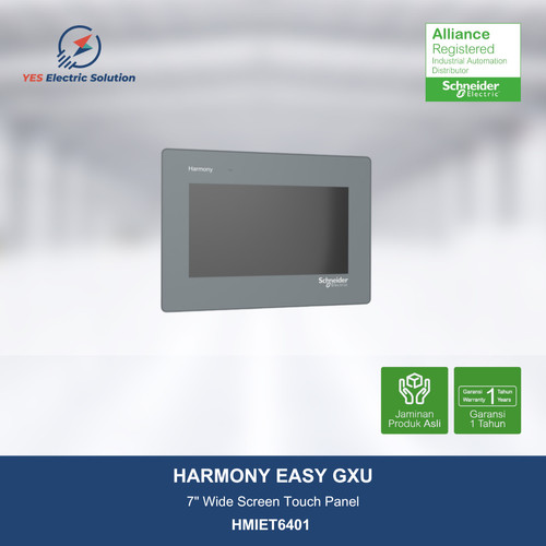 Schneider Easy Harmony ET6 7" wide screen touch panel - HMIET6401