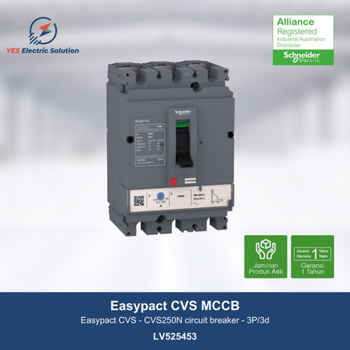 Schneider Electric Easypact CVS250N MCCB circuit breaker 3P - LV525453