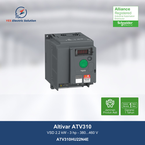 Schneider Altivar ATV310 Variable Speed Drive 2.2kW 3HP ATV310HU22N4E