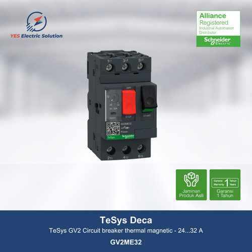 Schneider Electric TeSys Deca GV2 Circuit breaker 24...32 A - GV2ME32