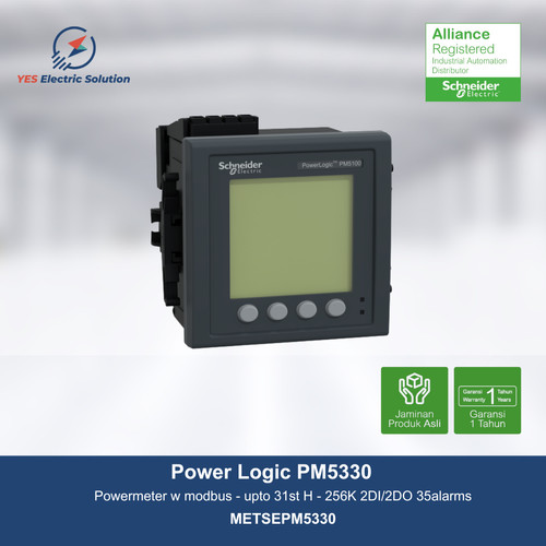 Schneider Power Meter PowerLogic PM5330 W Modbus - METSEPM5330