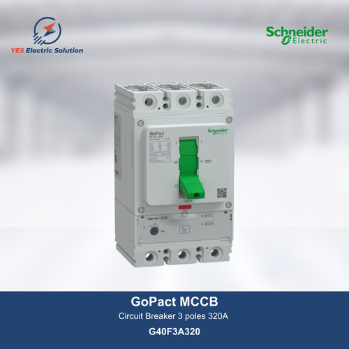 Schneider Electric GoPact MCCB 400 3P 36kA 320A TMD Adjust - G40F3A320