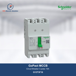 Schneider GoPact MCCB 125 3 poles 16A 415VAC - G12T3F16