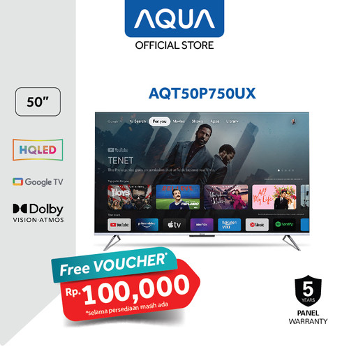 AQUA Elektronik Google TV 50 Inch HQLED AQT50P750UX 4K HDR