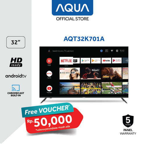 AQUA Elektronik Smart Android TV AQT32K701A 32 Inch - Android 11