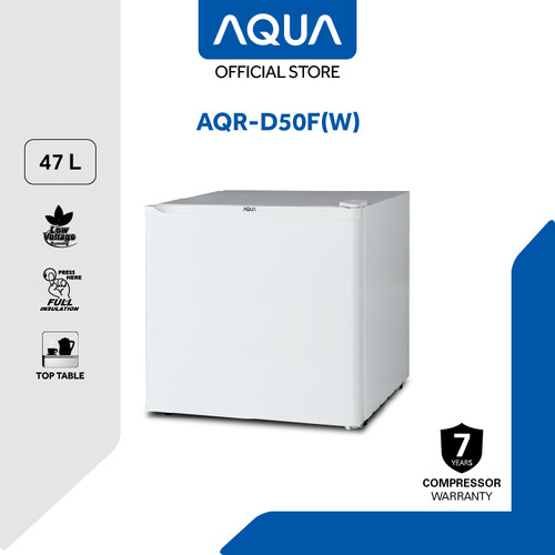 AQUA Japan Kulkas Portable AQR-D50F(W) White