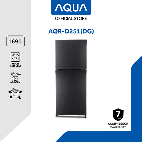 AQUA Elektronik Kulkas 2 Pintu 169 L AQR-D251