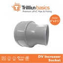 Fitting Pipa uPVC Trilliunbasics DV Increaser Socket 4" x 2 1/2" Inch