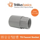 Fitting Pipa uPVC Trilliunbasics TS Faucet Socket - 1/2" x 3/4" Inch