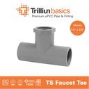 Fitting Pipa uPVC Trilliunbasics TS Faucet Tee - 1/2" x 3/4" Inch