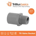 Fitting Pipa uPVC Trilliunbasics TS Valve Socket - 1 1/4" Inch