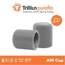 Fitting Pipa uPVC Trilliunpureflo AW Cap 3/4" Inch